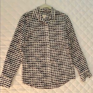 J Crew Heart Blouse